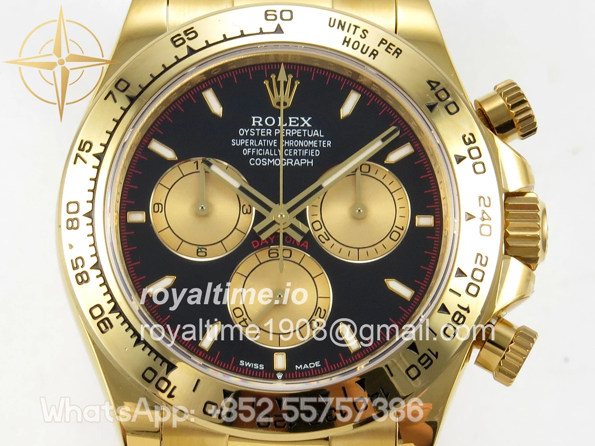 Rolex Daytona 126508 YG UFO Black/YG Dial on YG Bracelet UF4131 (Free Sprung) - Image 2
