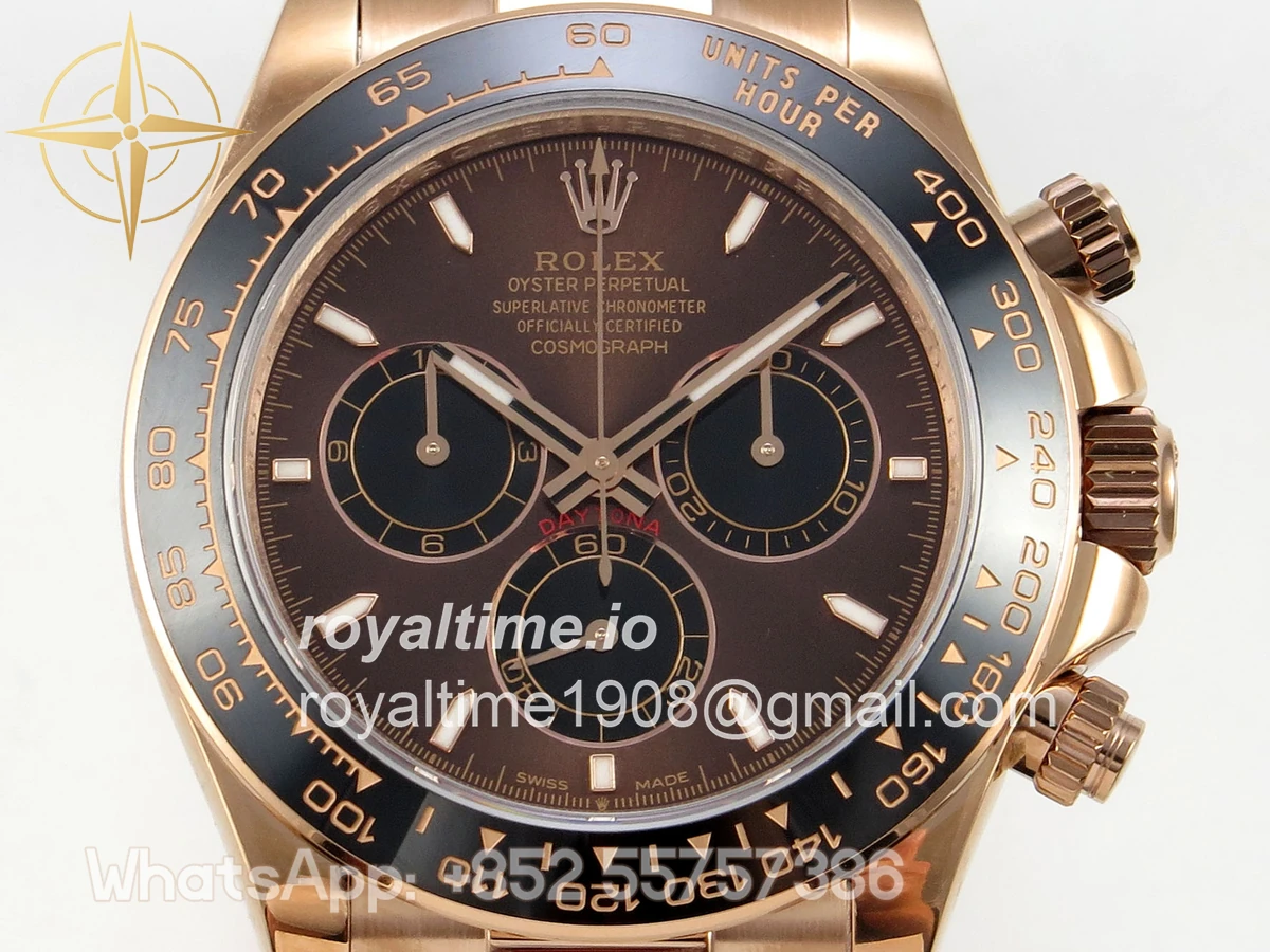 Rolex Daytona 126515 QF Brown Dial on Oysterflex Strap JH4131 V18 (Free Sprung) Weighted 157g - Image 2