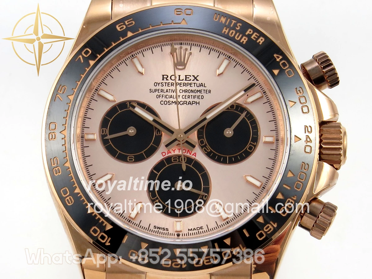 Rolex Daytona 126515 QF RG/Black Dial on Oysterflex Strap JH4131 V18 (Free Sprung) Weighted 157g - Image 2