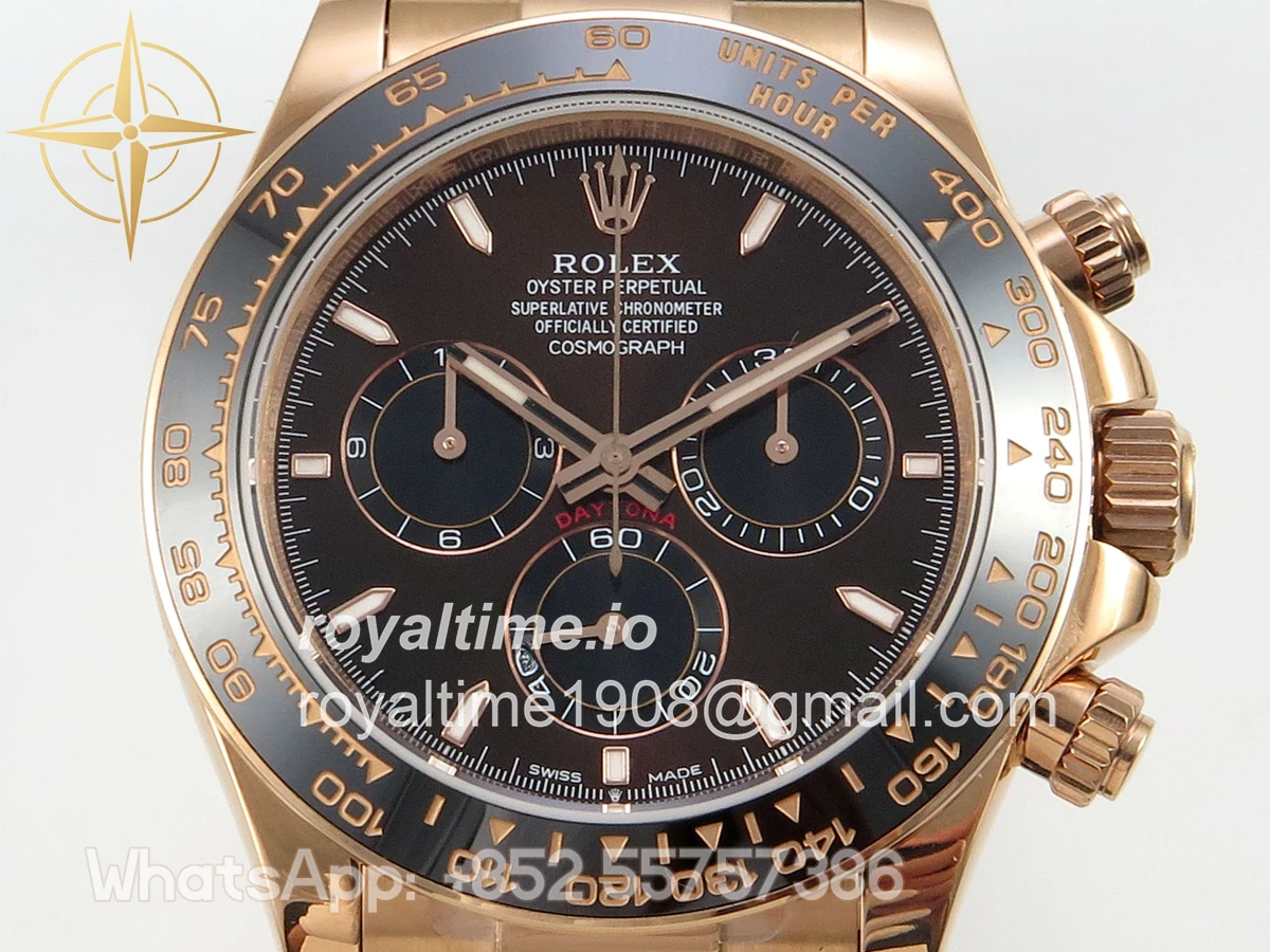Rolex Daytona 126515 RG 3CF Chocolate Dial on Oysterflex Strap DD4131 (Gain Weight) - Image 2
