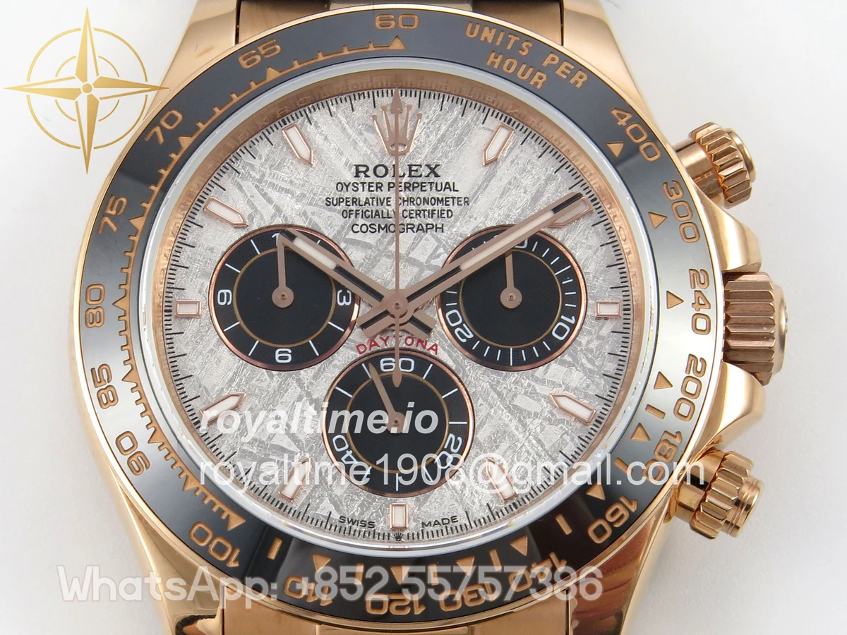 Rolex Daytona 126515 RG 3CF Meteorite Dial on Oysterflex Strap DD4131 (Gain Weight) - Image 2