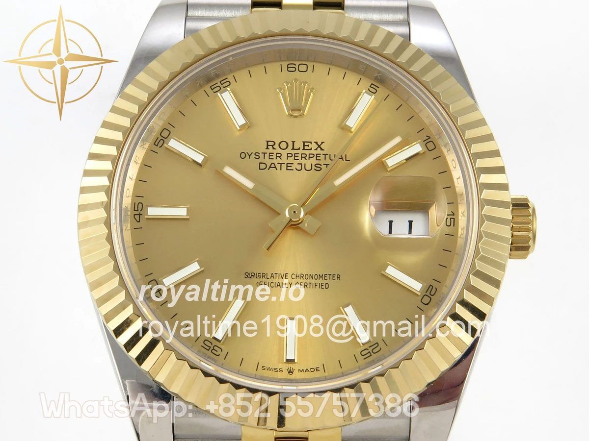 Rolex DateJust 41 126333 QF 904L Steel YG Stick Dial on SS/YG Jubilee Bracelet QF3235 (145g) - Image 2