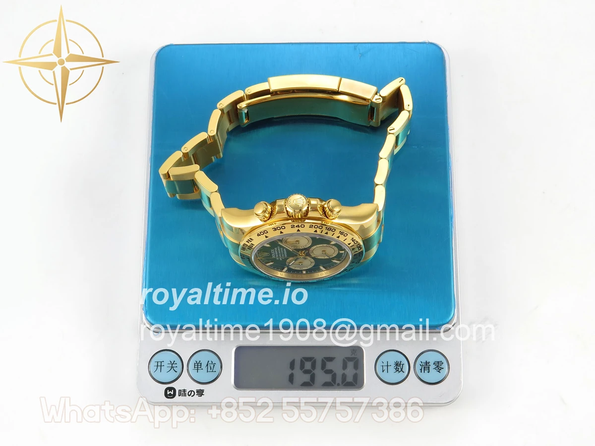 Rolex Daytona 126508 YG Clean Plus Green/YG Dial on Oysterflex Strap DD4131 - Image 2