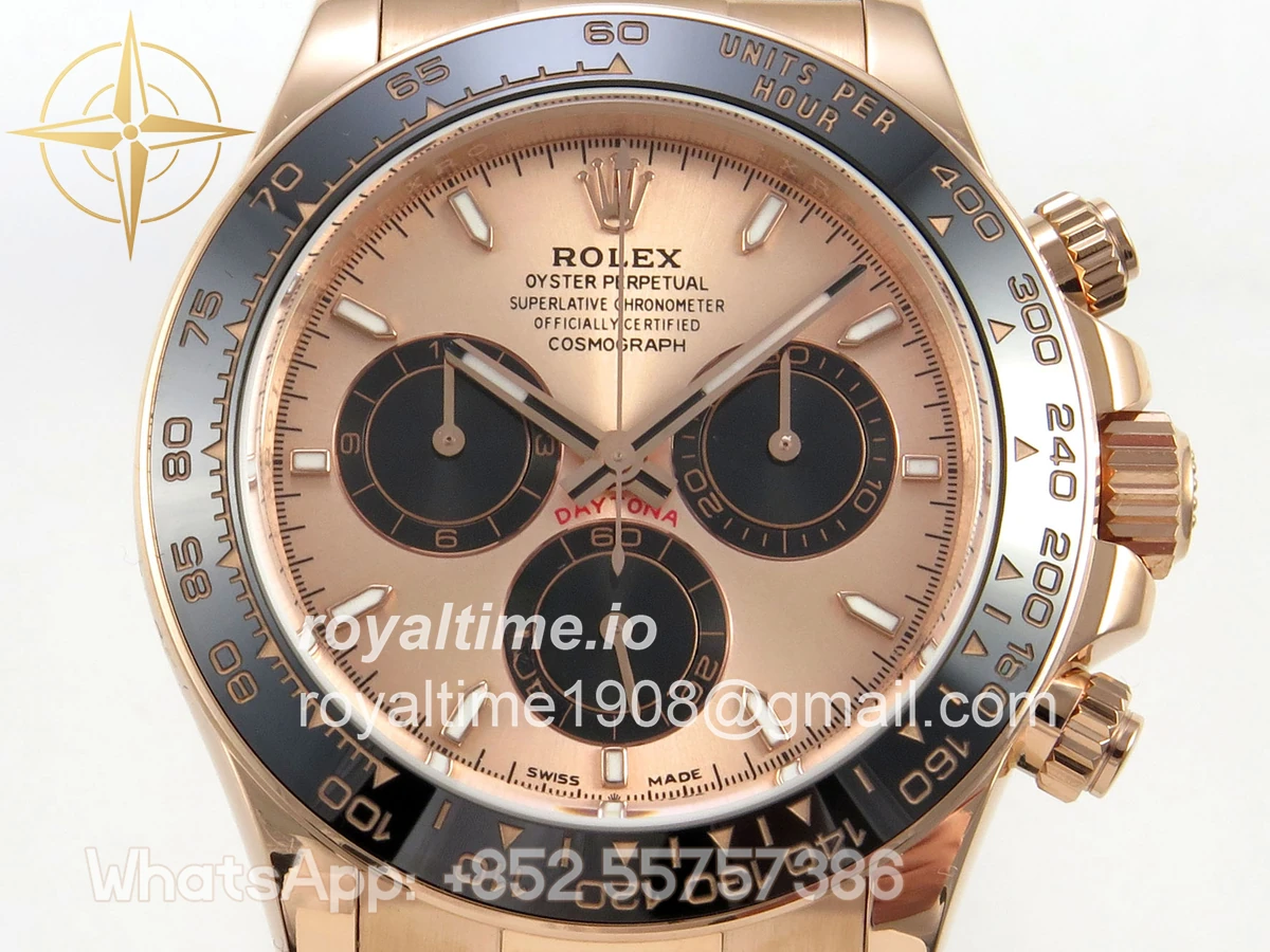 Rolex Daytona 126515 TMF RG/Black Dial on Oysterflex Strap DD4131(162g) - Image 2