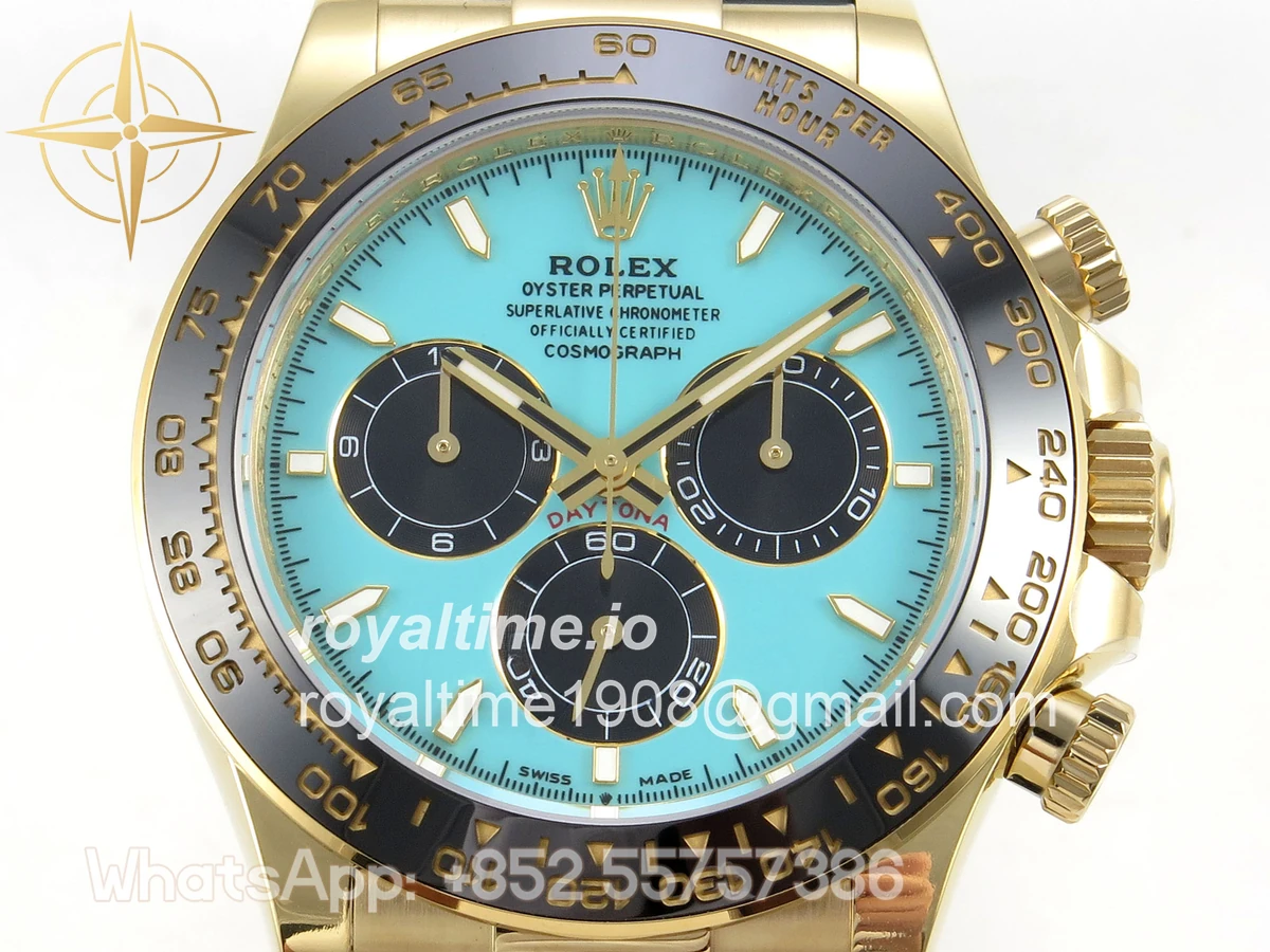 Rolex Daytona 126518 AVF Tiffany Blue Dial on Oysterflex Strap DD4131 (Mod) - Image 2