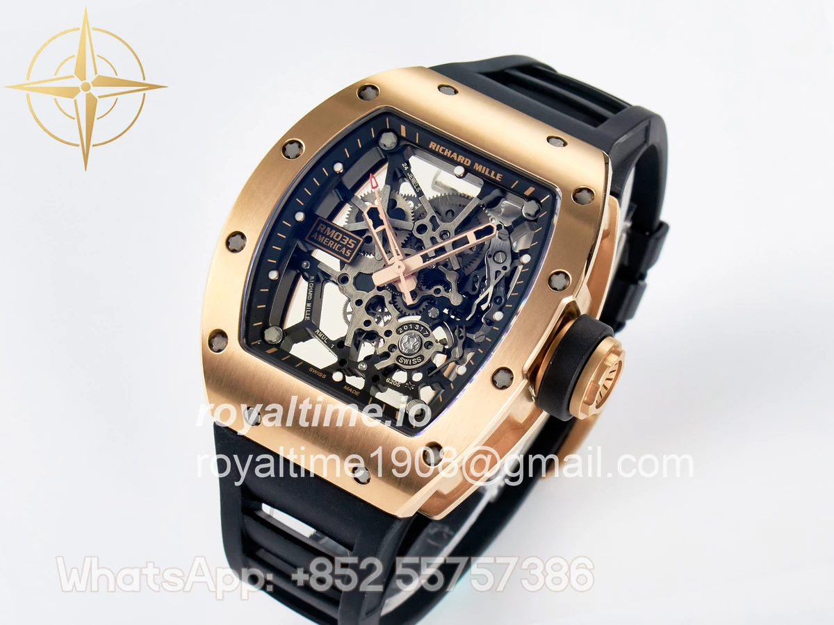 Richard Mille RM035-02 RG SONIC Skeleton Dial on Black Rubber Strap RMUL1 - Image 2