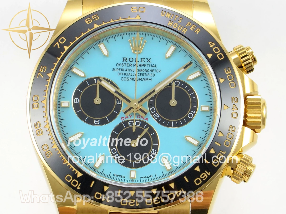 Rolex Daytona 126518 BTF Tiffany Dial on Oysterflex Strap DD4131 (Weighted) 162g - Image 2