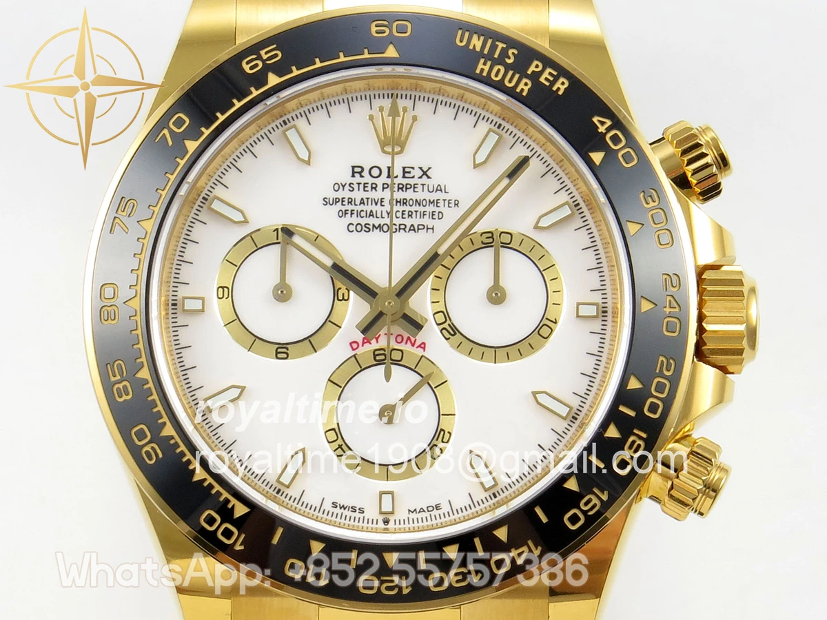 Rolex Daytona 126518 BTF White Dial on Oysterflex Strap DD4131 (Weighted) 162g - Image 2