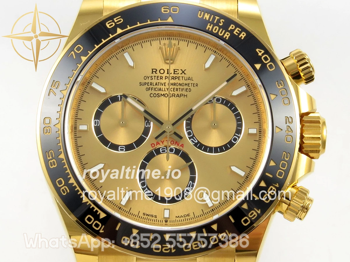 Rolex Daytona 126518 BTF YG Dial on Oysterflex Strap DD4131 (Weighted) 162g - Image 2
