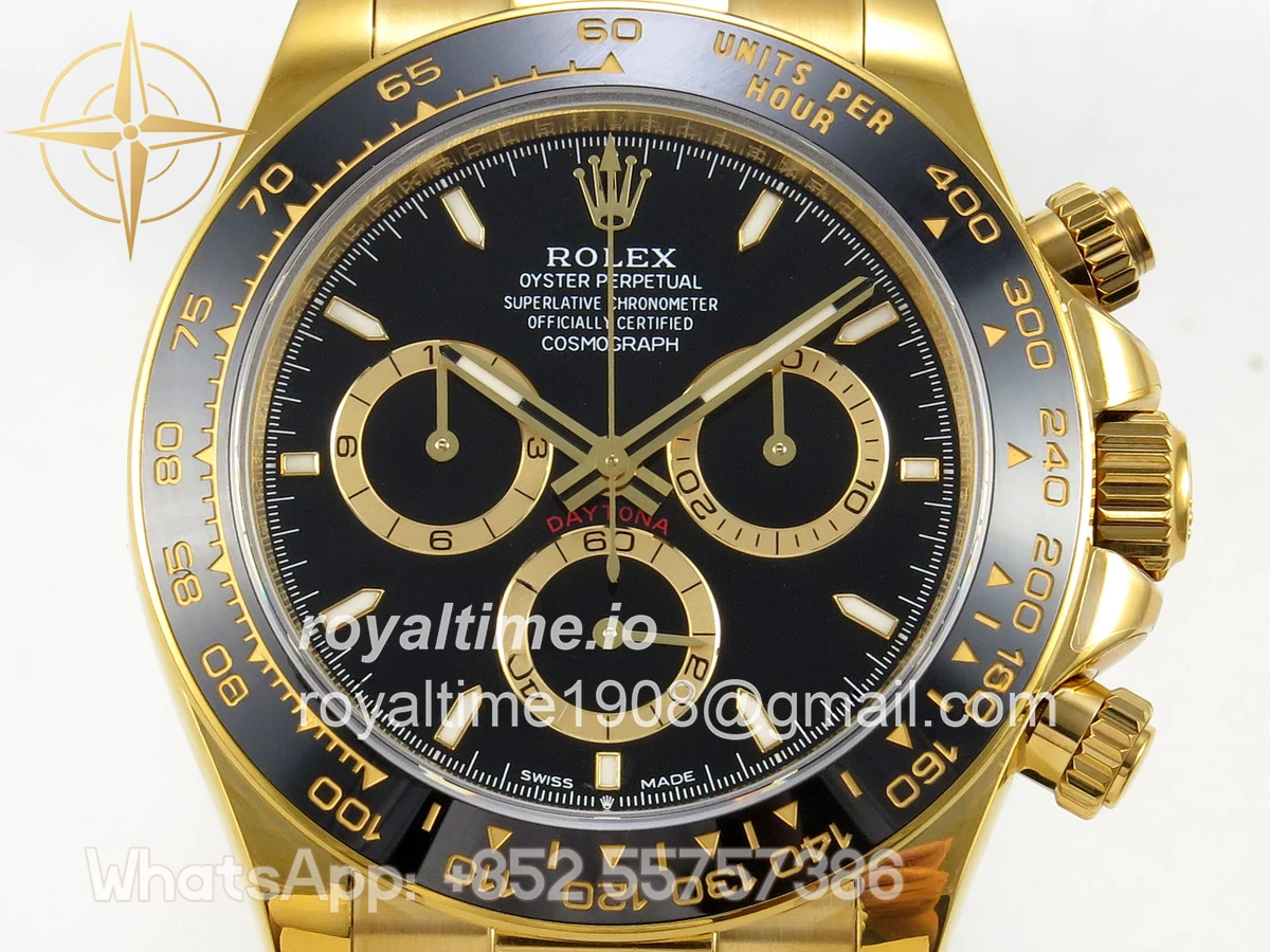 Rolex Daytona 126518 QF Black Dial on Oysterflex Strap JH4131 V18 (Free Sprung) Weighted 157g - Image 2
