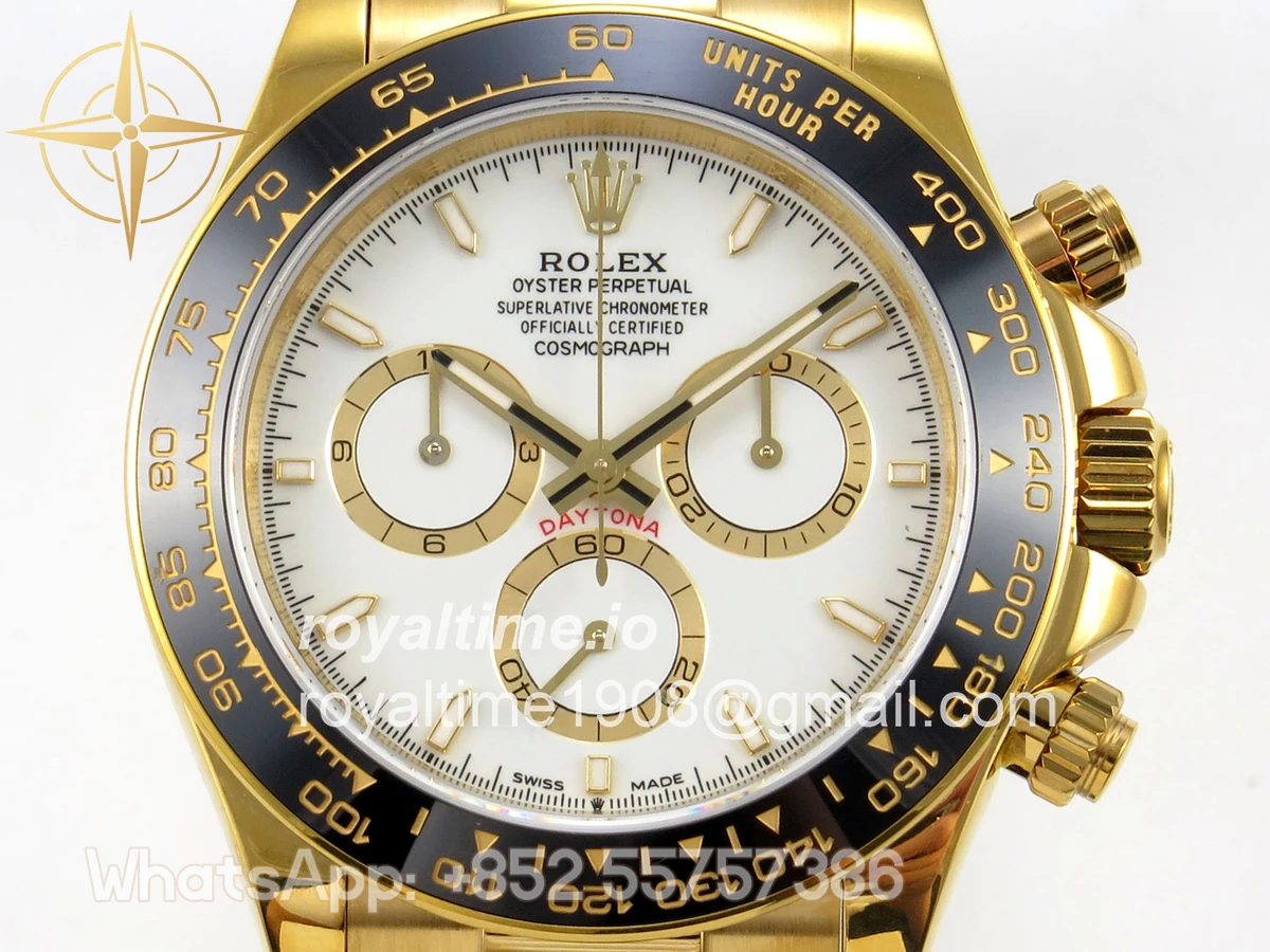 Rolex Daytona 126518 QF White Dial on Oysterflex Strap JH4131 V18 (Free Sprung) Weighted 157g - Image 2