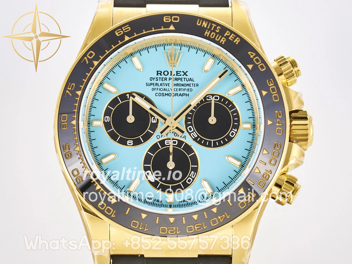 Rolex Daytona 126518 TMF Tiffany Blue Dial on Oysterflex Strap DD4131 - Image 2