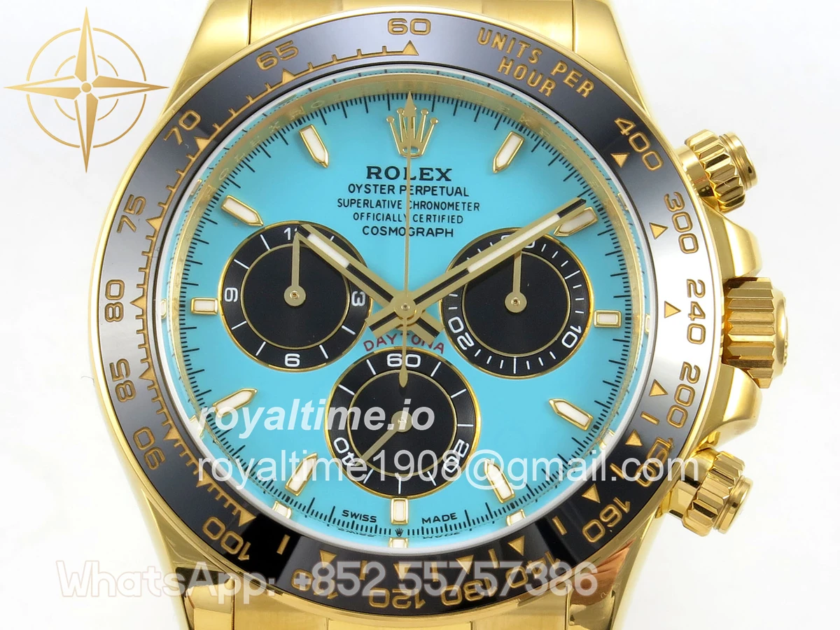 Rolex Daytona 126518 TMF Tiffany Blue Dial on Oysterflex Strap DD4131(162g) - Image 2