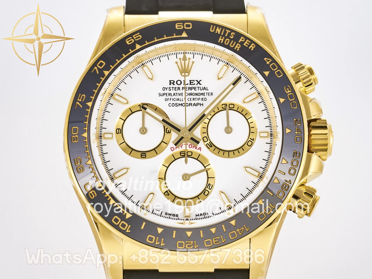 Rolex Daytona 126518 TMF White Dial on Oysterflex Strap DD4131 - Image 2