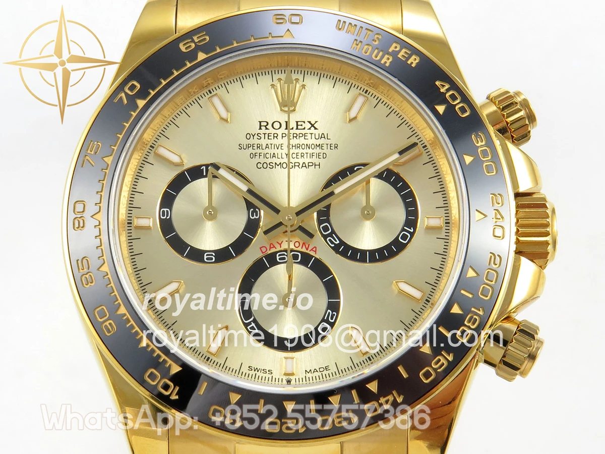 Rolex Daytona 126518 UFO YG Stick Dial on Oysterflex Strap UF4131 - Image 2