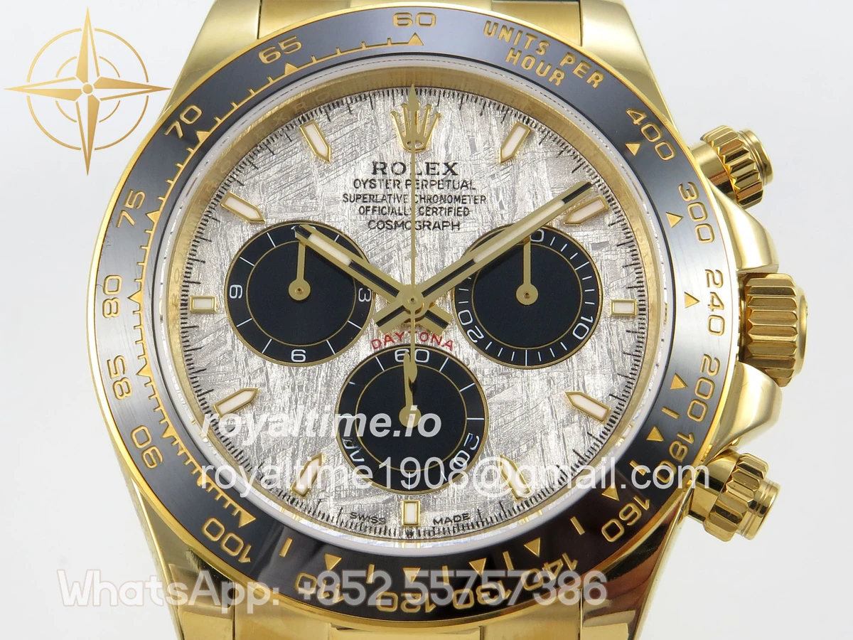 Rolex Daytona 126518 YG 3CF Meteorite Dial on Oysterflex Strap DD4131 (Gain Weight) - Image 2