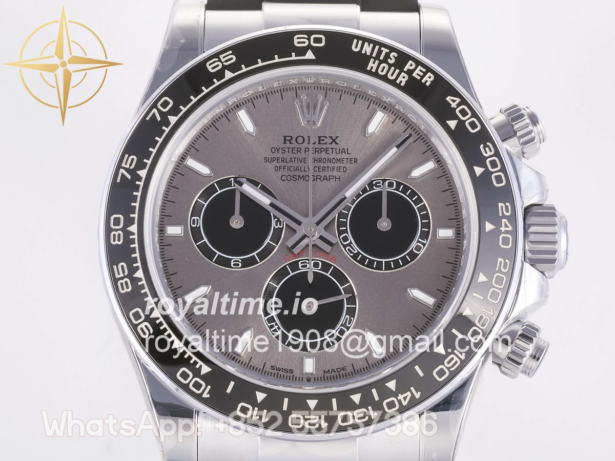 Rolex Daytona 126519 3BF Gray/Black Dial Sticks Markers on Oysterflex Strap Weighted 160g - Image 2