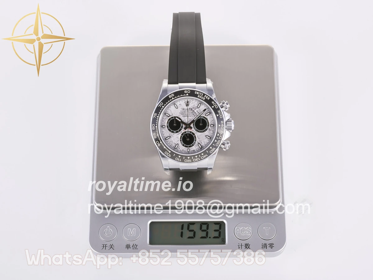 Rolex Daytona 126519 3BF Real Meteorite Dial Sticks Markers on Oysterflex Strap Weighted 160g - Image 2