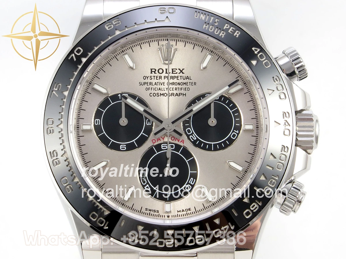 Rolex Daytona 126519 AVF Gray/Black Dial on Oysterflex Strap DD4131 (Mod) - Image 2