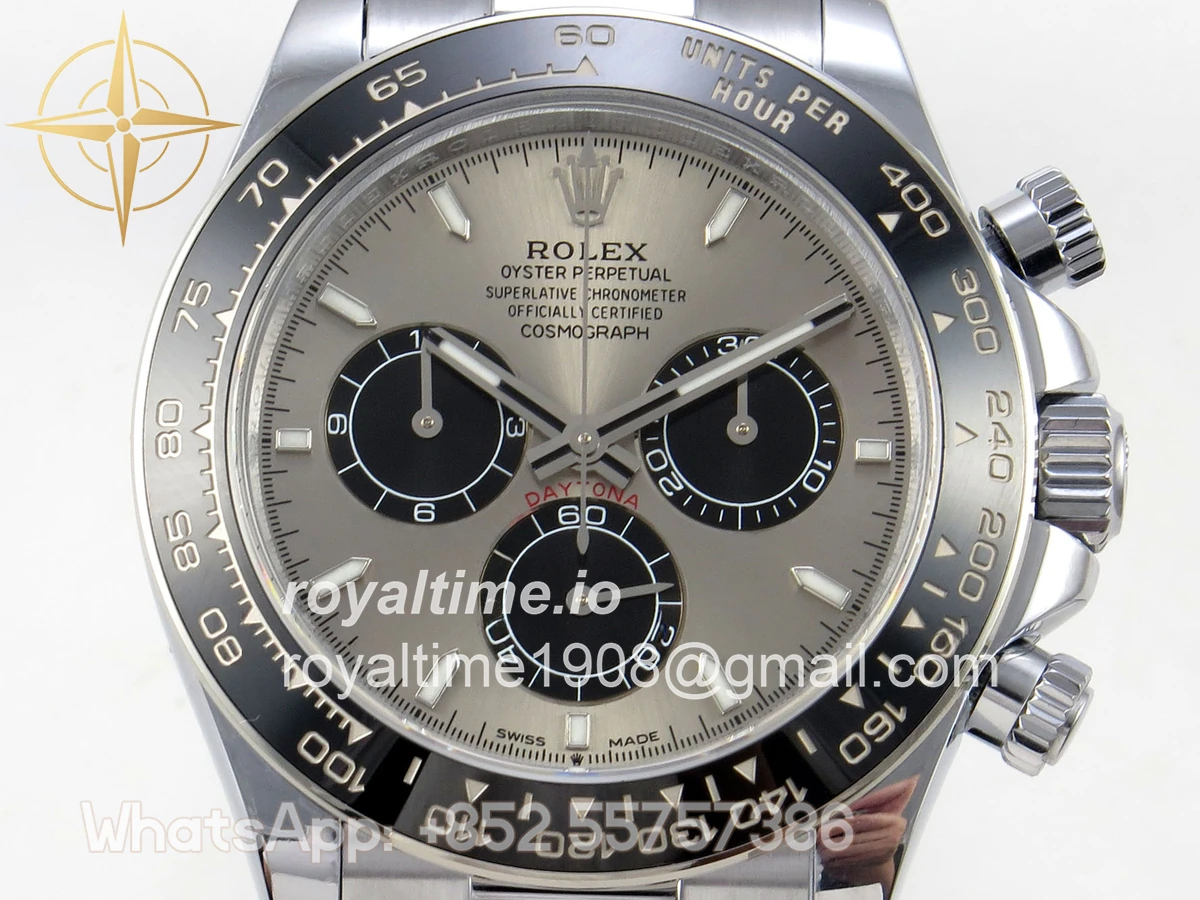 Rolex Daytona 126519 QF Gray/Black Dial on Oysterflex Strap JH4131 V18 (Free Sprung) Weighted 157g - Image 2