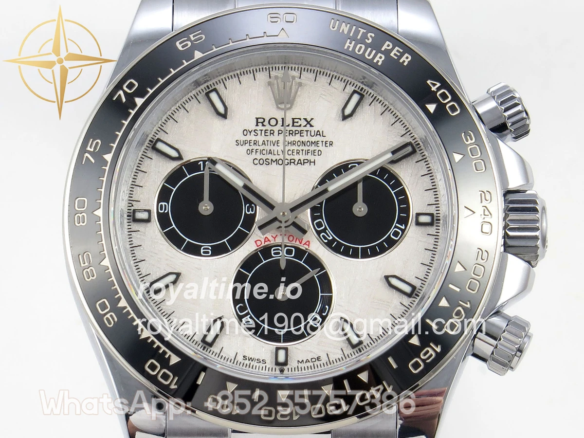 Rolex Daytona 126519 QF Meteorite Dial on Oysterflex Strap JH4131 V18 Weighted (Free Sprung) Weighted 157g - Image 2