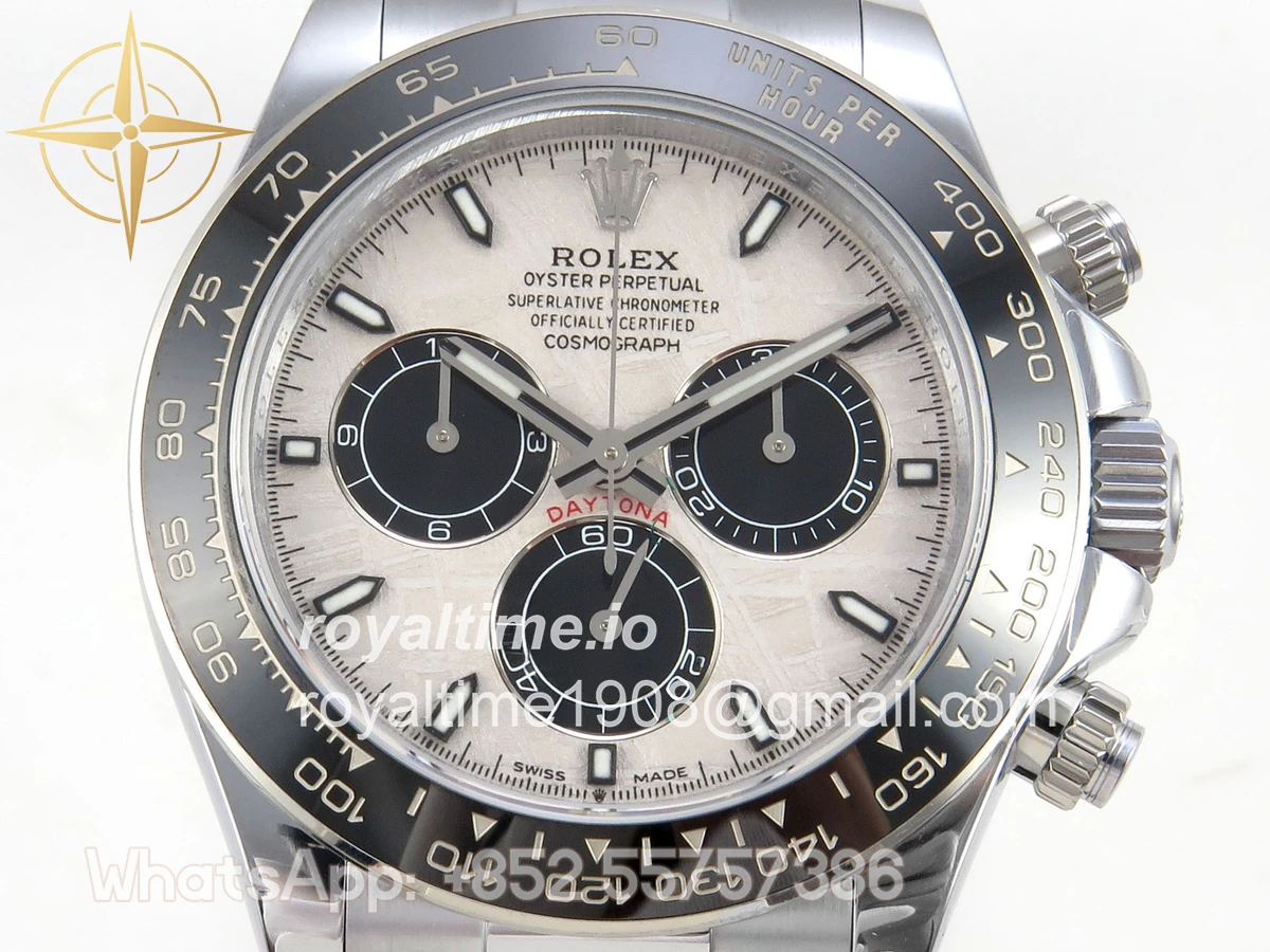 Rolex Daytona 126519 SS UFO 11:1 904L Steel Meteorite Dial on SS Bracelet UF4131 (Free Sprung) - Image 2