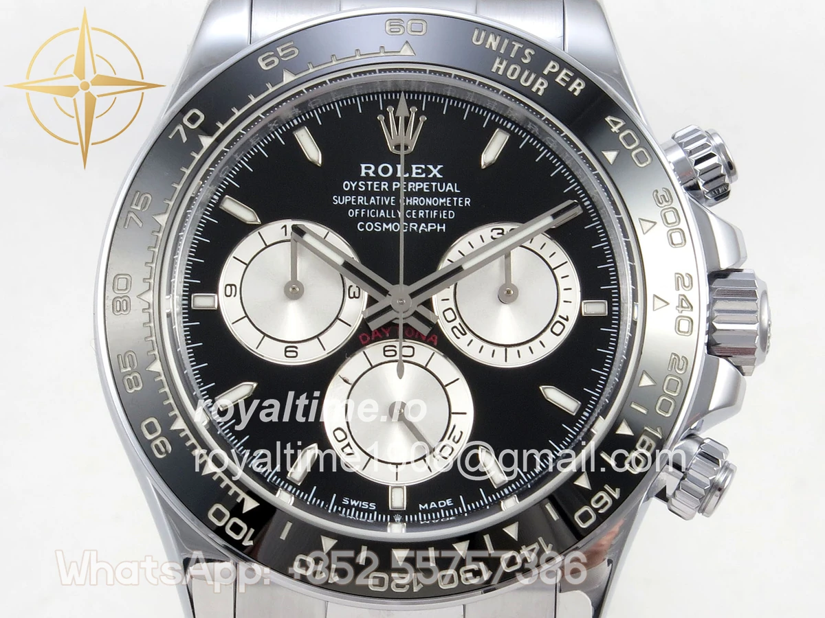 Rolex Daytona 126519 TMF Black/Silver Dial on Oysterflex Strap DD4131(162g) - Image 2