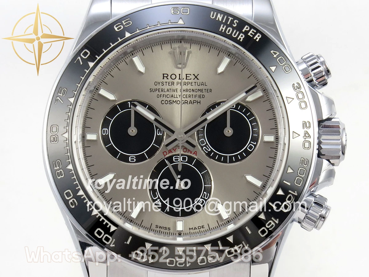 Rolex Daytona 126519 TMF Gray/Black Dial on Oysterflex Strap DD4131(162g) - Image 2