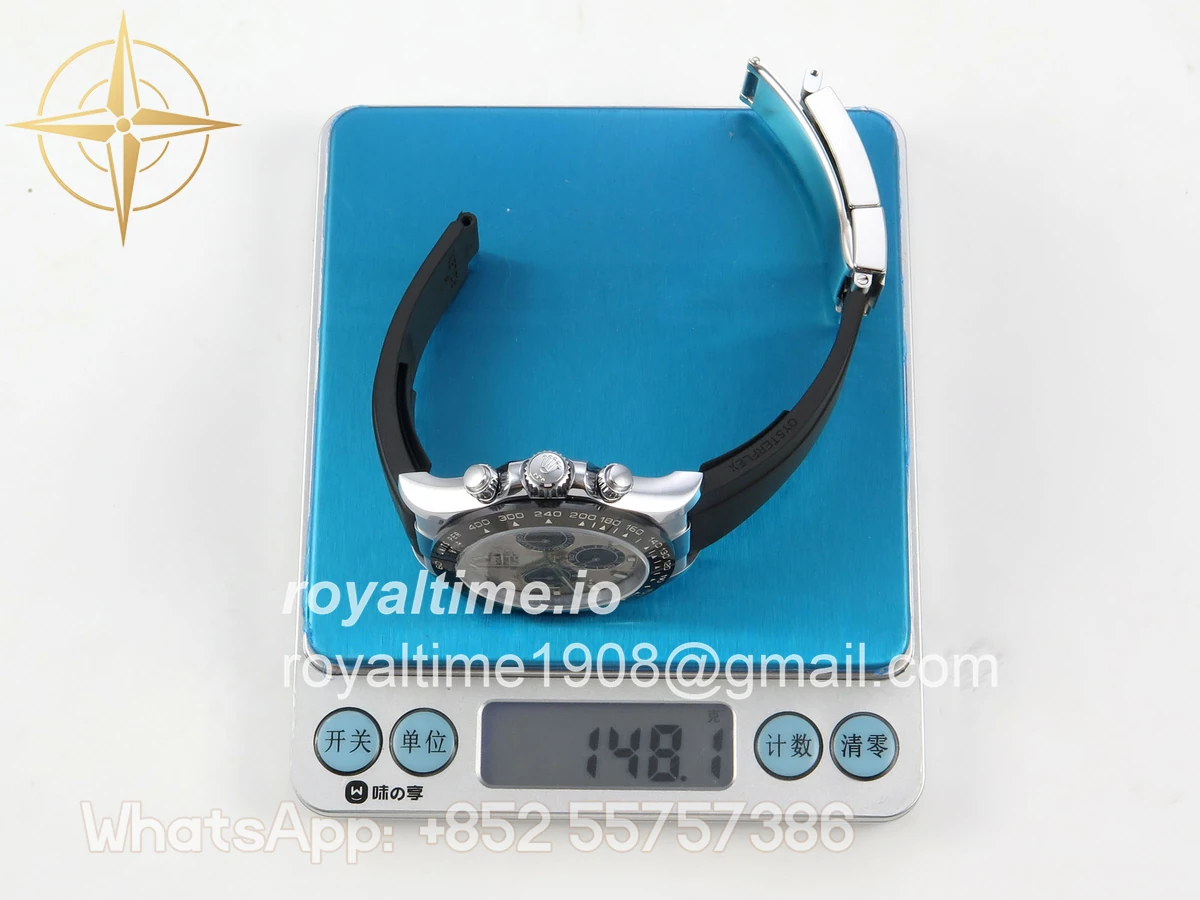 Rolex Daytona 126519 TMF Gray/Black Dial on Oysterflex Strap SH4131 (Weighted) - Image 2