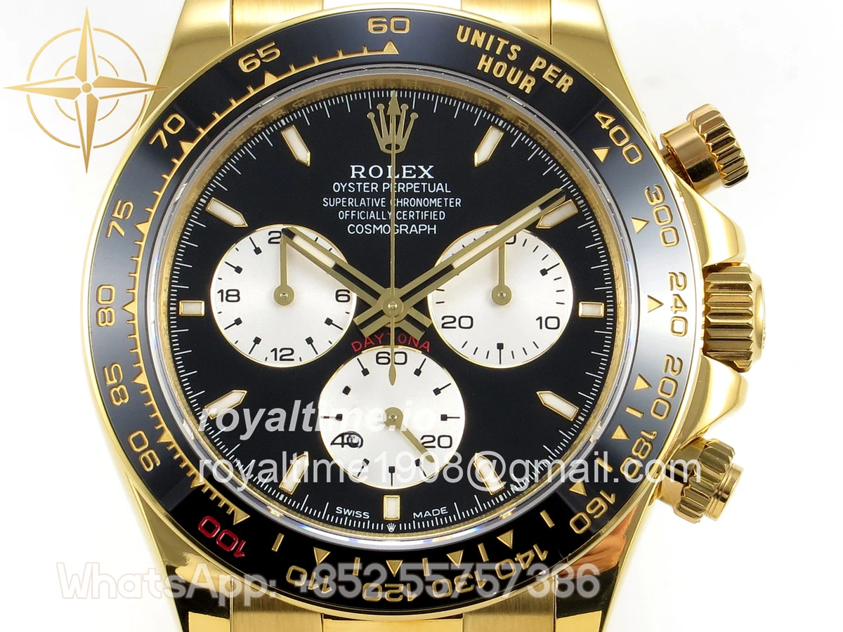 Rolex Daytona 126528 LN Le Mans QF on YG Bracelet JH4132 (Free Sprung) Weighted 175g - Image 2