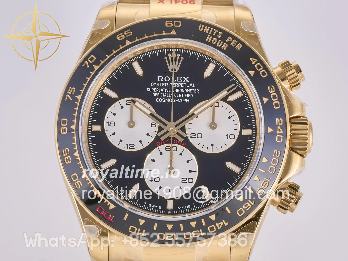 Rolex Daytona 126528 LN Le Mans QF on YG Bracelet JH4132 Free Sprung (Weighted) 175g - Image 2
