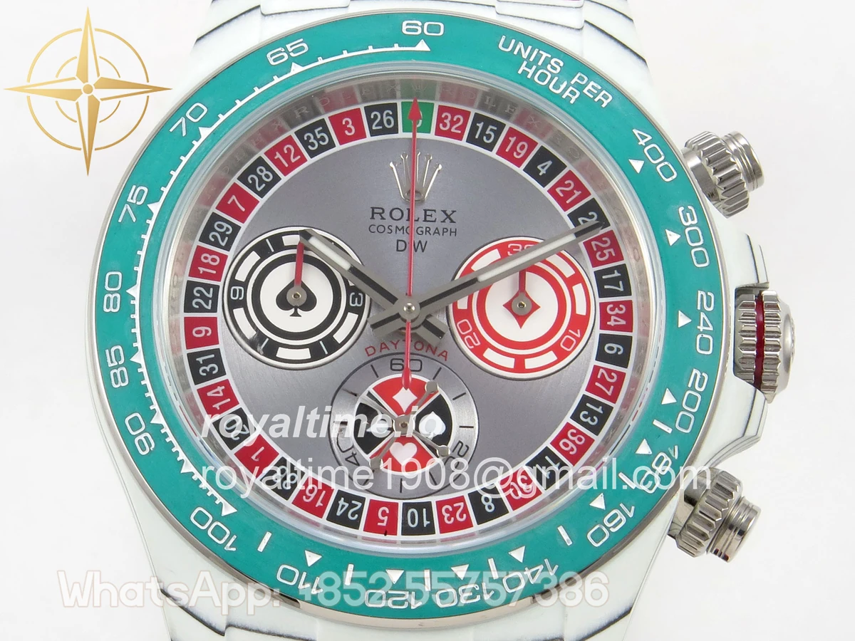 Rolex Daytona DIW White Carbon "LUCKY PLAYER QF" DIWF DD4801 - Image 2