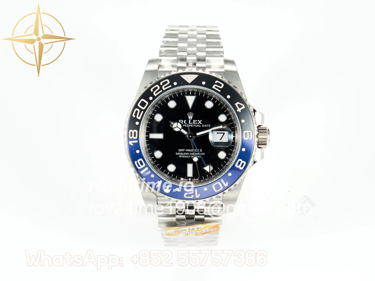 Rolex GMT-Master II 126710 BLNR Black/Blue Ceramic ARF on Jubilee Bracelet DD3285 CHS V3 - Image 2