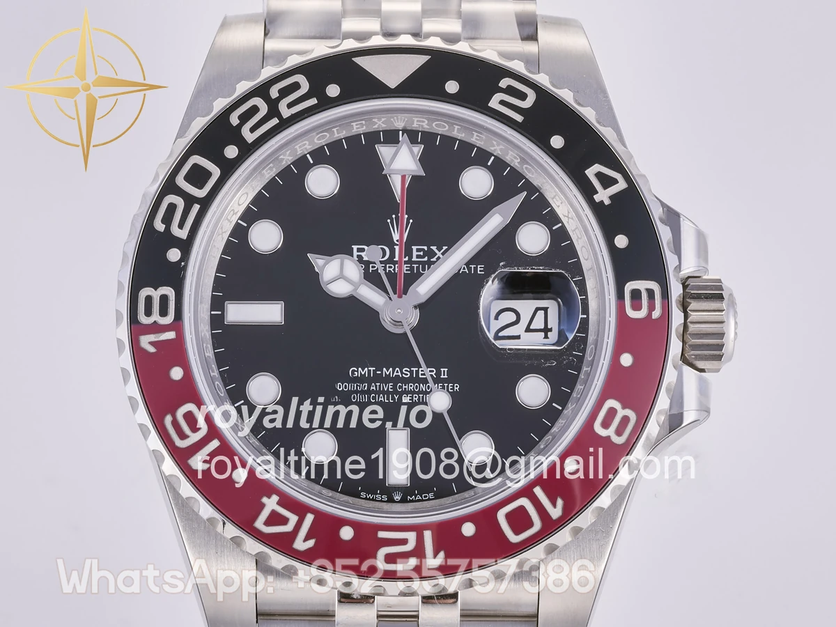 Rolex GMT-Master II 126710 Coke 904L Steel ARF on Jubilee Bracelet DD3285 CHS - Image 2