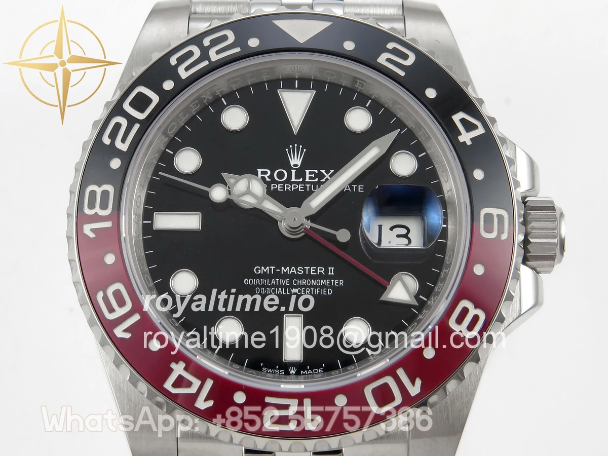 Rolex GMT-Master II 126710 Coke 904L Steel SCF Black Dial on Jubilee Bracelet SH3285 CHS - Image 2