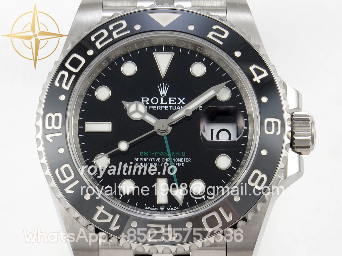 Rolex GMT-Master II 126710 GRNR 904L Steel RF on Jubilee Bracelet JH3285 (Free Sprung) - Image 2