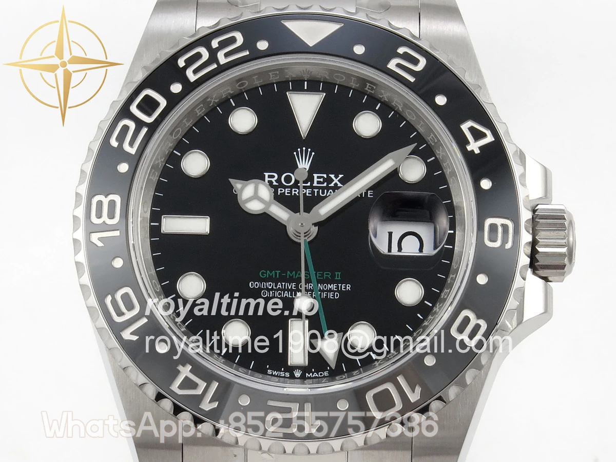 Rolex GMT-Master II 126710 GRNR 904L Steel RF on Oyster Bracelet JH3285 - Image 2