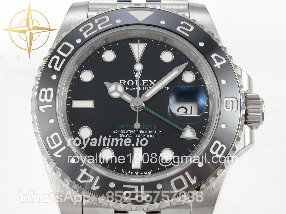 Rolex GMT-Master II 126710 GRNR 904L Steel SCF Black Dial on Jubilee Bracelet SH3285 CHS - Image 2
