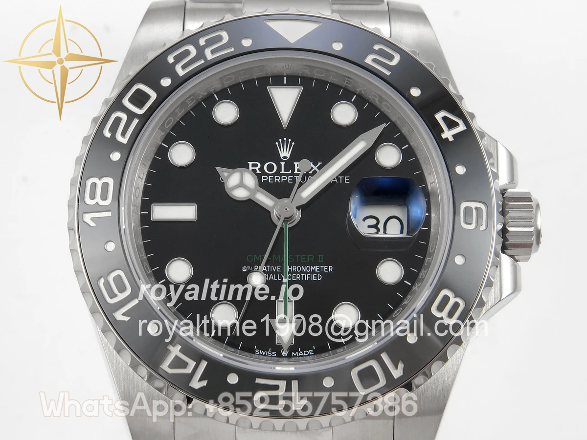 Rolex GMT-Master II 126710 GRNR 904L Steel SCF Black Dial on Oyster Bracelet SH3285 CHS - Image 2