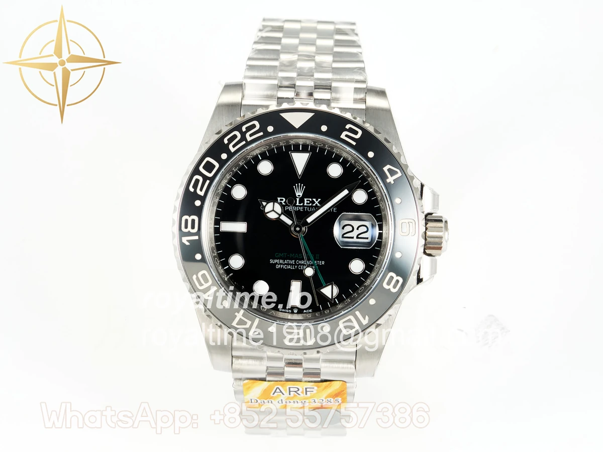 Rolex GMT-Master II 126710 GRNR Black/Gray Ceramic ARF on Jubilee Bracelet DD3285 CHS V3 - Image 2