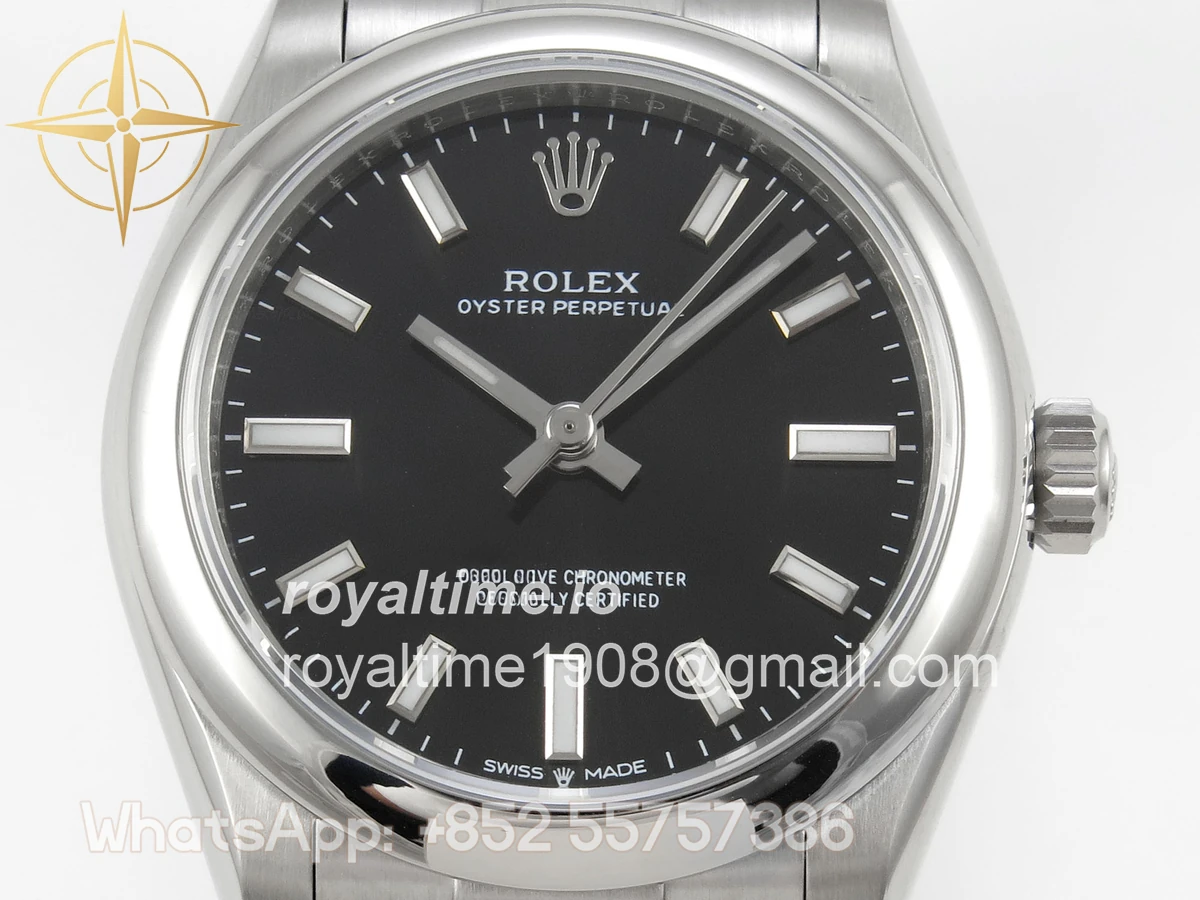 Rolex Oyster Perpetual 31mm 277200 DIWF Black Dial on SS Bracelet A2232 - Image 2