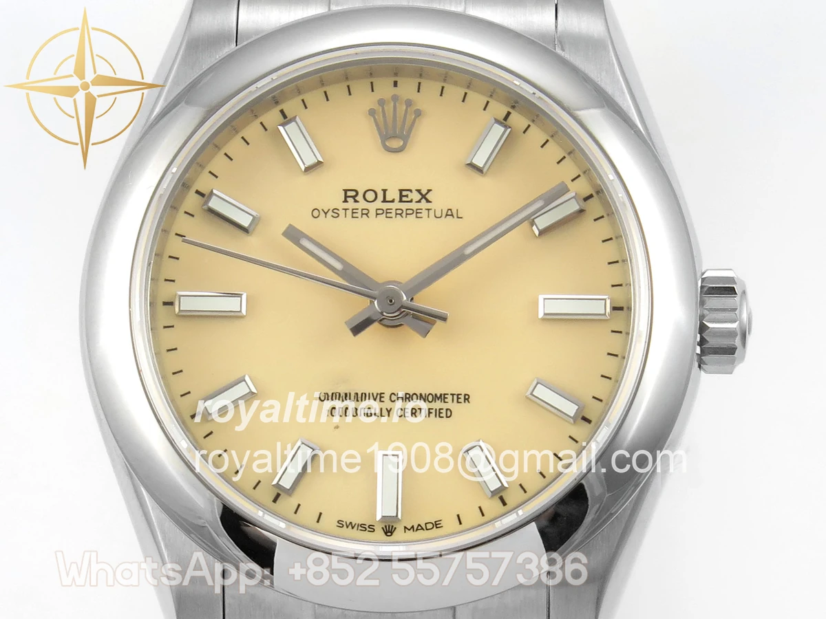 Rolex Oyster Perpetual 31mm 277200 DIWF Cream Dial on SS Bracelet A2232 - Image 2