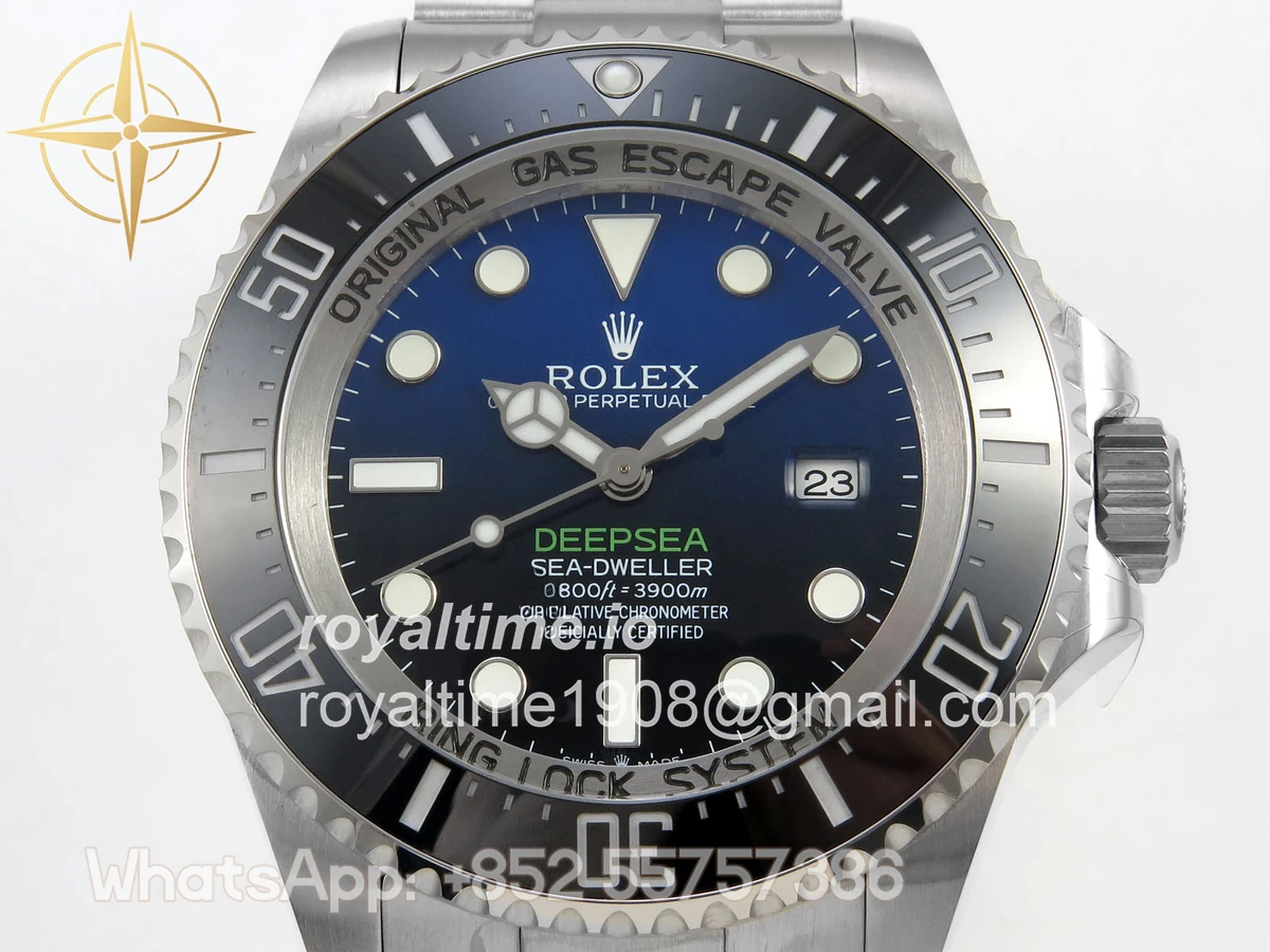 Rolex Sea-Dweller DEEPSEA 126660 “D-BLUE” QF 904L SS Case and Bracelet QF3235 - Image 2