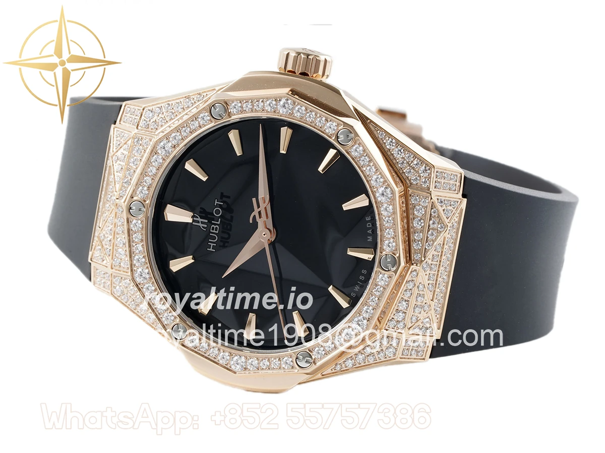 Hublot Classic Fusion Orlinski King Gold Alternative Pave 40mm Black Dial - Image 2