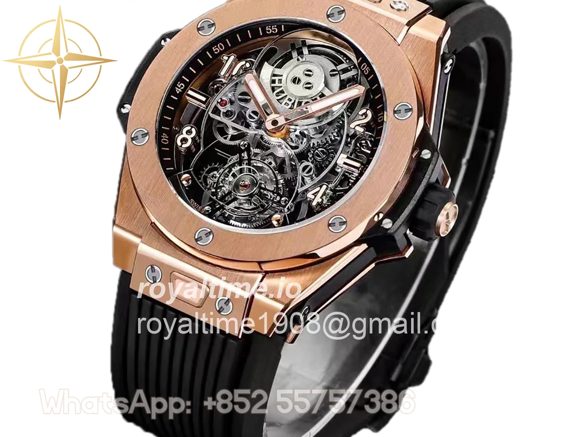 Hublot Classic Fusion Tourbillon 45mm Skeleton Dial in Rose Gold - Image 2