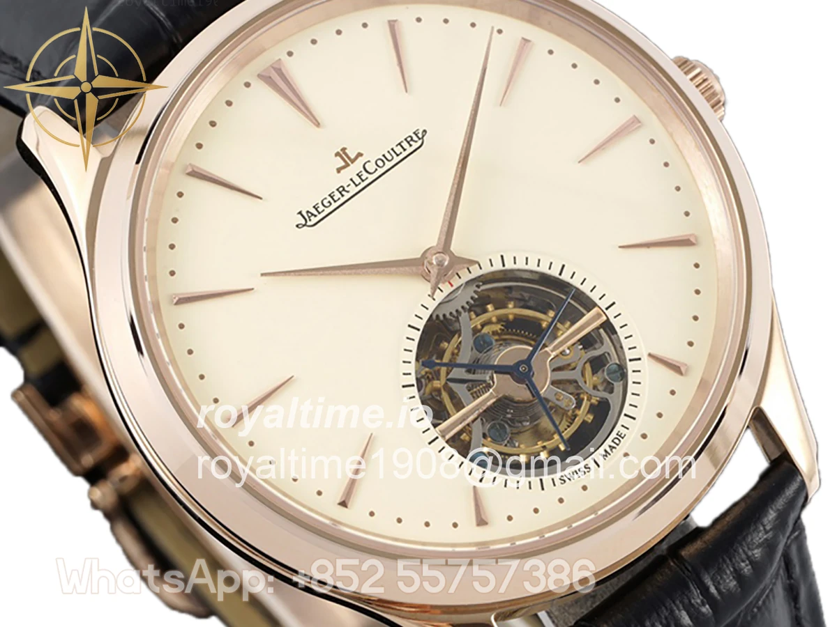 Jaeger-LeCoultre Master Control Tourbillon White Dial in Rose Gold - Image 2