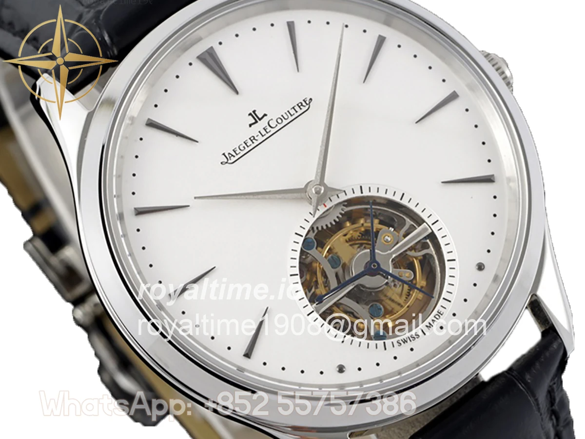 Jaeger-LeCoultre Master Control Tourbillon White Dial in Steel - Image 2