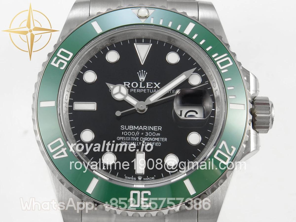 Rolex Submariner 41mm 126610 LV QF Green Ceramic Black Dial on SS Bracelet QF3235 - Image 2