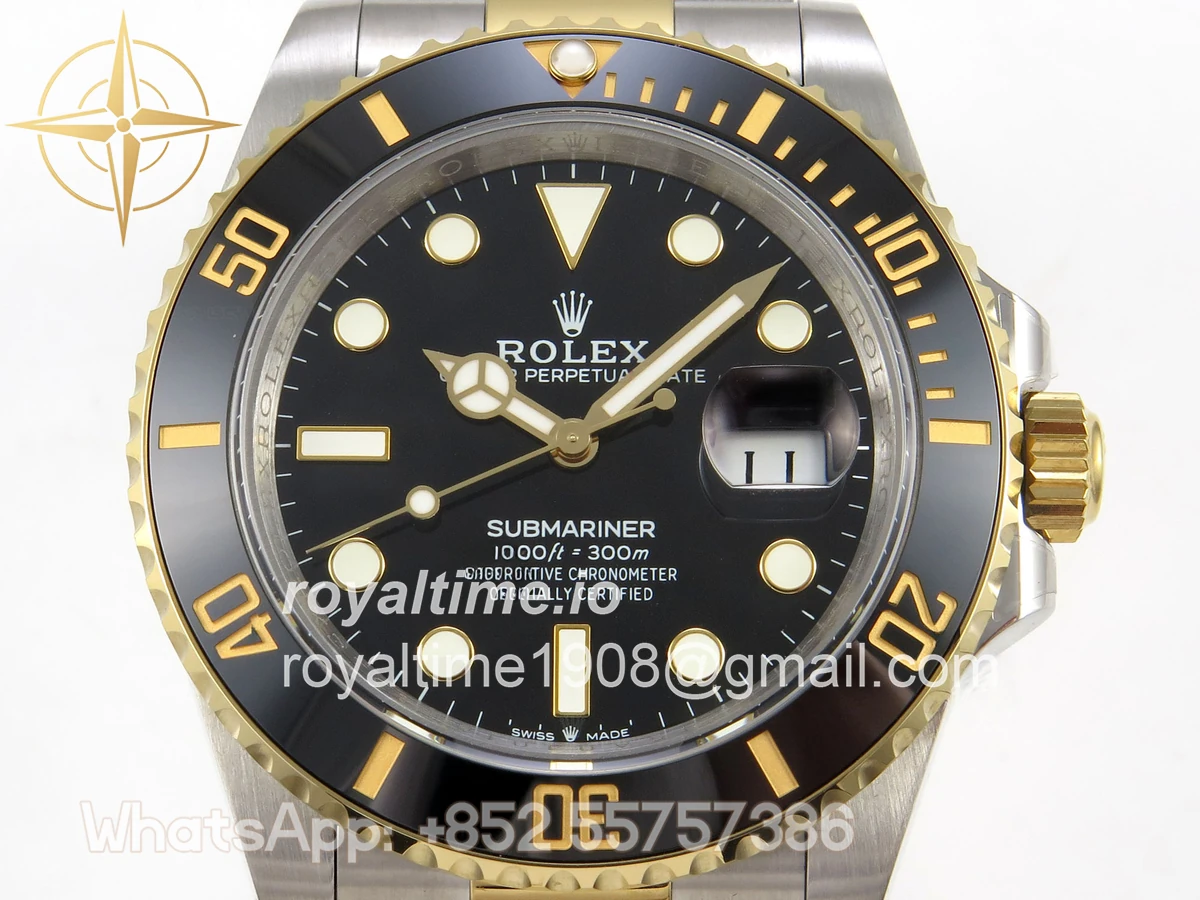 Rolex Submariner 41mm 126613 LN QF Black Dial on SS/YG Bracelet QF3235 - Image 2
