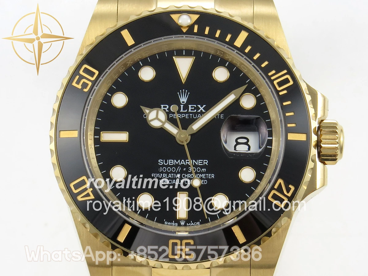 Rolex Submariner 41mm 126618 LN QF Black Dial on YG Bracelet QF3235 - Image 2